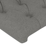 vidaXL Cadre de lit sans matelas gris foncé 90x190 cm tissu