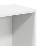 vidaXL Bibliothèque blanc 40x30x76 5 cm bois d'ingénierie
