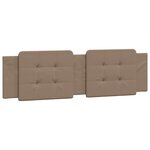 vidaXL Lit avec matelas cappuccino 180x200 cm similicuir