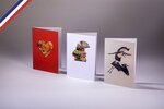 Boîte de 6 cartes doubles icônes créées et imprimées en france avec 6 enveloppes