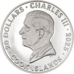 Pièce de monnaie en Argent 20 Dollars g 93.3 (3 oz) Millésime 2025 POMPEII