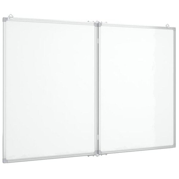 Tableau magnétique panneau écriture école maison bureau pliable 120 x 80 x 1 7 cm aluminium 02_0045519