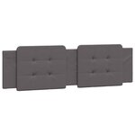 vidaXL Cadre de lit avec LED sans matelas gris 180x200 cm