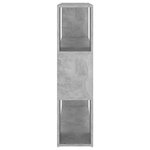 vidaXL Bibliothèque/Séparateur de pièce Gris béton 100x24x94 cm
