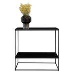 House Nordic Table console avec 2 étagères Avery Noir