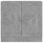 vidaXL Bibliothèque Gris béton 82 5x30 5x80 cm Bois d'ingénierie