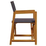 vidaXL Chaises pliables de jardin lot de 6 gris foncé tissu