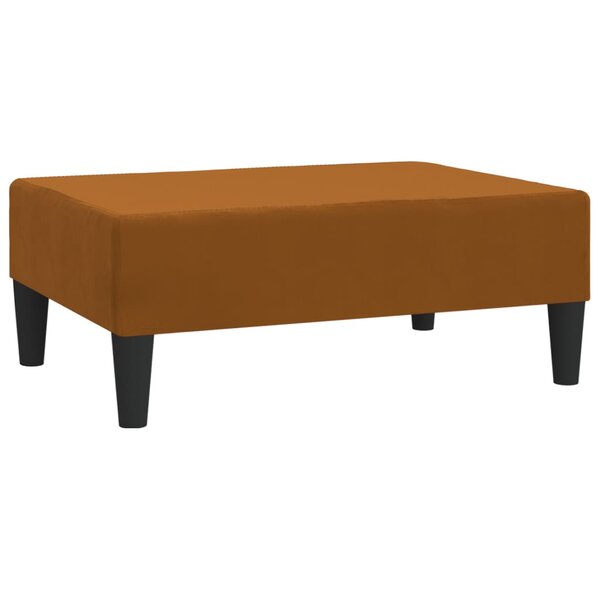 vidaXL Repose-pied Marron 78x56x32 cm Velours