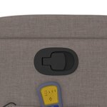 vidaXL Fauteuil de massage inclinable Taupe Tissu