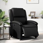 vidaXL Fauteuil inclinable électrique Noir Similicuir