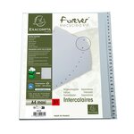 Intercalaires Imprimés Numériques Pp Recyclé Gris 31 Positions - A4 Maxi - Gris - X 5 - Exacompta