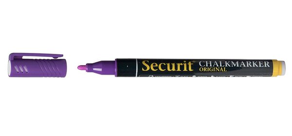 Marqueur Craie Liquide ORIGINAL SMALL Ogive 1 - 2 mm Violet SECURIT