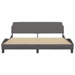 vidaXL Cadre de lit sans matelas gris 180x200 cm similicuir