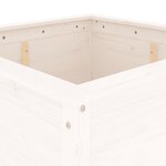 vidaXL Jardinière blanc 82 5x82 5x78 cm bois massif de pin