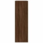 vidaXL Bibliothèque/Buffet chêne marron 50x25x80 cm bois d'ingénierie