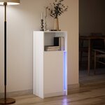vidaXL Buffet avec LED blanc 42 5x34x100 cm bois d'ingénierie