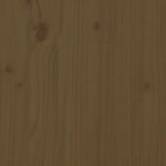 vidaXL Buffet haut Marron miel 38x35x117 cm Bois massif de pin