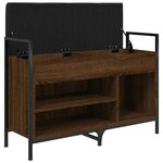 vidaXL Banc à chaussures chêne marron 85 5x32x57 5cm bois d'ingénierie
