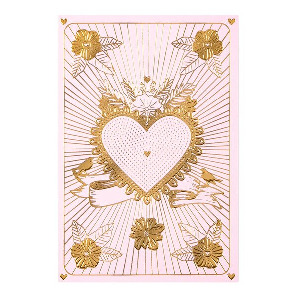 Carte Saint-valentin - Cœur Doré - Draeger paris