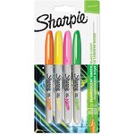 Marqueur permanent FINE Neon, blister de 4 SHARPIE