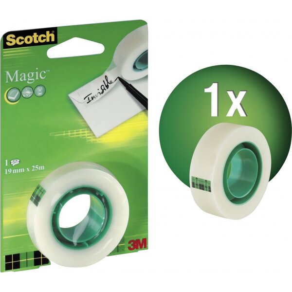 Scotch  1 X Ruban adhésif Magic  invisible  19 mm x 25 m