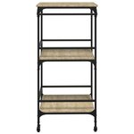 vidaXL Chariot de cuisine chêne sonoma 60 5x50x105cm bois d'ingénierie