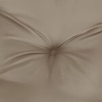 vidaXL Coussins de palette lot de 2 taupe tissu