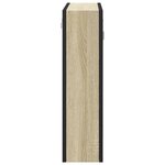 vidaXL Armoire à miroir de salle de bain chêne sonoma bois ingénierie