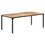 vidaXL Table de salle à manger 200x100x76 cm Bois de manguier solide