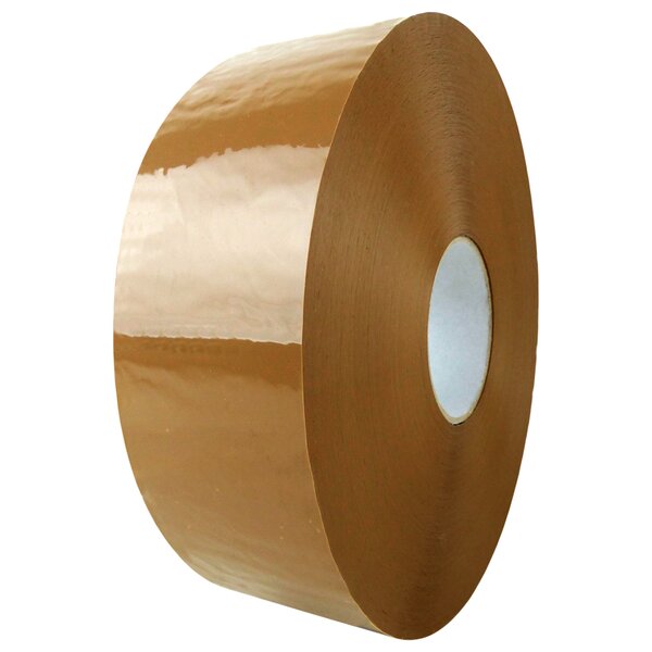 Ruban adhésif hotmelt machine – 4 rouleaux 75 mm x 1000 m havane – Bulteau Systems