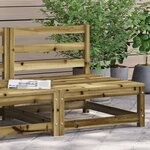 vidaXL Canapé de jardin sans accoudoirs 70x70x67 cm bois pin imprégné