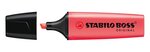 Surligneur BOSS ORIGINAL Rechargeable Pte Biseautée 2-5 mm Rouge STABILO