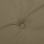 vidaXL Coussins de chaise à dossier bas lot de 4 taupe mélangé tissu