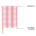 Carnet de Notes A5 Office Chic - Plusieurs Motifs - Vichy Taupe - Draeger