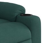 vidaXL Fauteuil inclinable Vert foncé Tissu