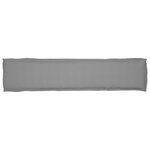 vidaXL Coussin de palette pour banc Gris 180x40x8 cm en tissu Oxford