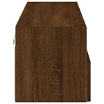 vidaXL Meuble TV mural chêne marron 100x30x30 cm bois d'ingénierie