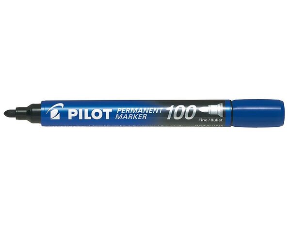 Marqueur Permanent SCA 100 Pte Ogive Fine / Moyenne Bleu PILOT