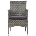 Salon de jardin meuble d'extérieur ensemble de mobilier 5 pièces avec coussins résine tressée gris 02_0016444