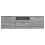 vidaXL Meuble TV Sonoma gris 140x35x40 cm Bois d'ingénierie