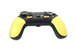 Ovegna p01: manette de jeux sans fil pour playstation 4 android et pc  gamepad  bluetooth  double vibration  batterie lithium rechargeable 1000mah  haut-parleur prise jack (yellow)