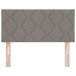 Tête de lit LED vidaXL design blocs diamant taupe 100 cm tissu