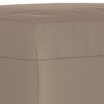 vidaXL Repose-pied Taupe 70x55x41 cm Tissu microfibre