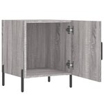 vidaXL Tables de chevet 2 Pièces sonoma gris 40x40x50cm bois d'ingénierie