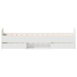vidaXL Cadre de lit sans matelas blanc 90x190 cm
