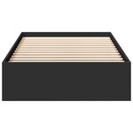 vidaXL Cadre de lit avec tiroirs sans matelas noir 100x200 cm