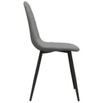 vidaXL Chaises à manger lot de 4 Gris clair Velours