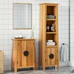 vidaXL Ensemble de meubles de salle de bain 2 Pièces bois de pin massif