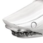 vidaXL Sculpture requin Argent 68x20x24 cm Aluminium