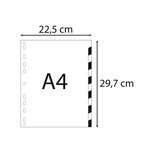 Intercalaires Polypropylène Souple 12 Positions - A4 - Couleurs Assorties - X 50 - Exacompta